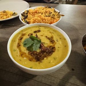 Vegan Daal Tarka and Mushroom Ricee  at Bukharaa - Street Zaika in Stockport