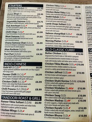 Menu #Veganuary at Bukharaa - Street Zaika in Stockport