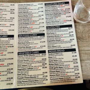 Menu #Veganuary at Bukharaa - Street Zaika in Stockport