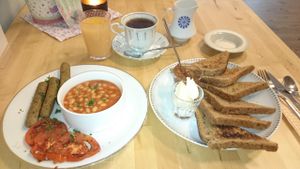 Vegan English Breakfast at Café Fleischlos at Cafe Fleischlos in Essen