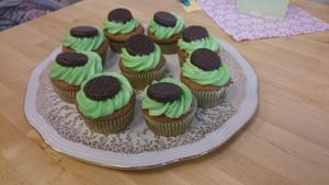 Chocolate Peppermint Cupcakes, Café Fleischlos  at Cafe Fleischlos in Essen