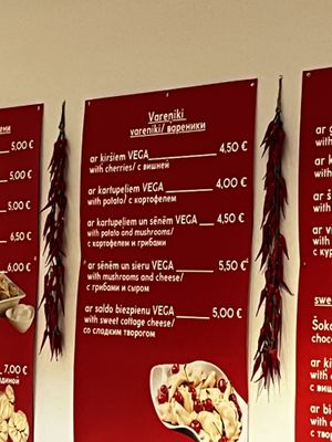 The first three are vegan  at Milti Un Gaļa in Riga