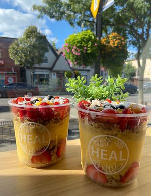 Açai bowls   at HEAL in Milton