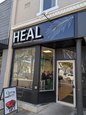 The welcoming entrance. at HEAL in Milton