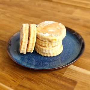 Are you a fan of tangy and sweet treats? Our Lemon Drizzle Welshcake is just what you need. at Heavenly Vegan Coffi in Barry