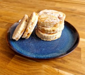 Our Salted Caramel Welshcakes are like a hug for your taste buds - comforting, sweet, and oh so delicious. at Heavenly Vegan Coffi in Barry