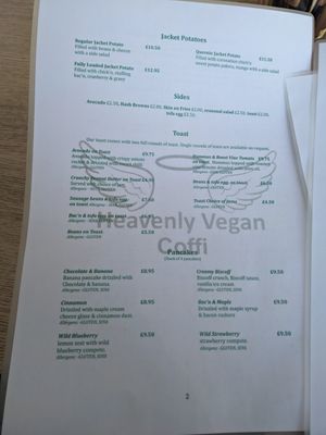  at Heavenly Vegan Coffi in Barry