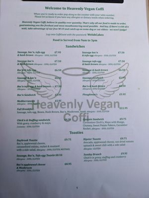  at Heavenly Vegan Coffi in Barry