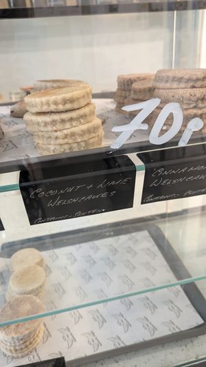 Welsh cakes at Heavenly Vegan Coffi in Barry