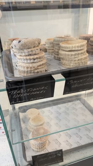 Welsh cakes at Heavenly Vegan Coffi in Barry