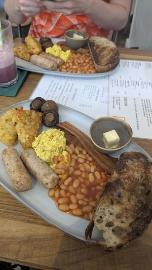 Vegan breakfast at Heavenly Vegan Coffi in Barry