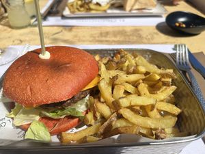 Vegan burger  at El Chiringuito in Calpe