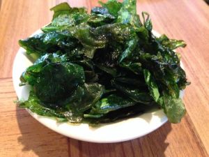 fried spinach at Urban Vegan Cafe in Hilton Head Island