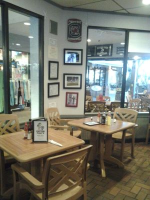 Indoor and outdoor seating.  Water view and entertainment available. at Urban Vegan Cafe in Hilton Head Island