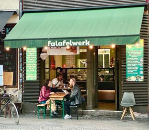 The venue  at Falafelwerk (Mawal) in Berlin