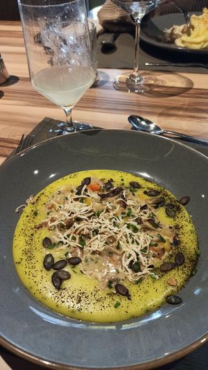 Meal n.4 of 5 course menu at Harfa in Ljubljana