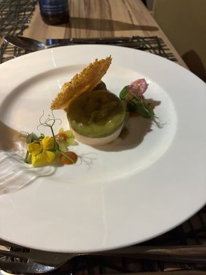 Vegan dish  at Harfa in Ljubljana