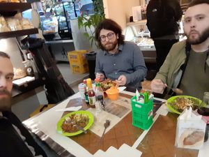 Rames vegetarian at Warung Pojok Sari in Haarlem