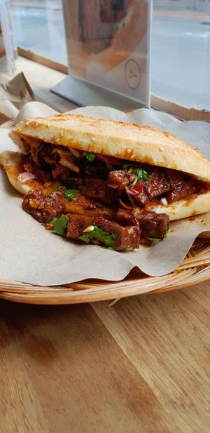 Broodje tofu at Warung Pojok Sari in Haarlem