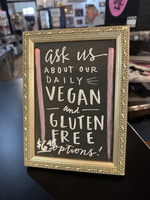 Daily vegan options  at Nora Cupcake in Middletown