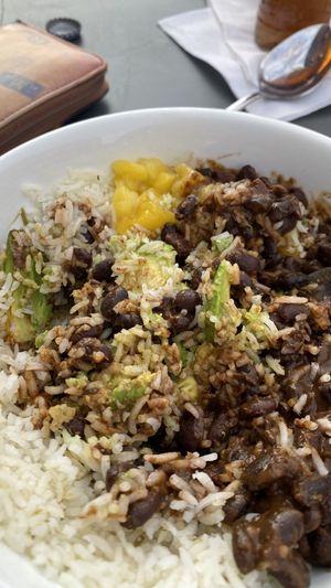 Already mixed up Superbowl, it was beautiful before I mushed it    at The Cutting Board in Pueblo