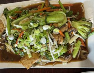 stir-fried vegetables with tofu  at Thanh Luong Vegetarian in Minnetonka