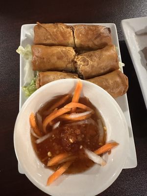 Egg rolls  #Veganuary at Thanh Luong Vegetarian in Minnetonka