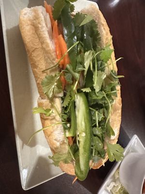 Pork banh mi  #Veganuary at Thanh Luong Vegetarian in Minnetonka