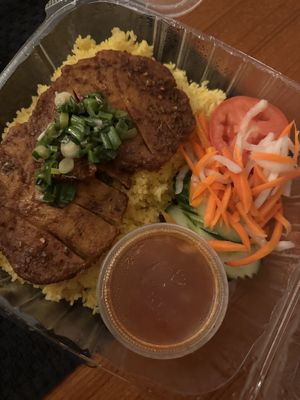 Hainamese chicken   at Thanh Luong Vegetarian in Minnetonka