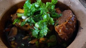 Vegan braised black pepper fish ($18.50). Really tasty. at Thanh Luong Vegetarian in Minnetonka