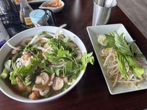 Vegan chicken Pho  at Thanh Luong Vegetarian in Minnetonka