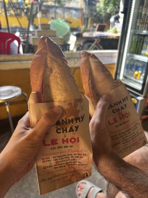 Vegan Bahn mi  at Hoi Banh My Chay - Food Stall in Hoi An