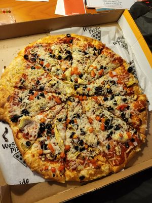 custom build your own at Westside Pizza in Aberdeen