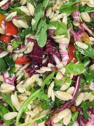 Orzo Salad at The Refectory Cafe in Durham