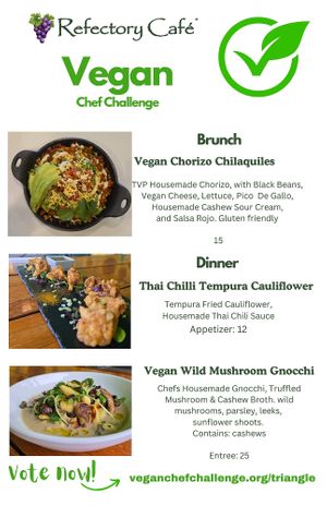 Chef Challenge Creations at The Refectory Cafe in Durham