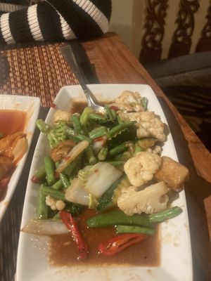 Pad Gra Praw (holy basil)  at B.C Thai Restaurant in Bicester