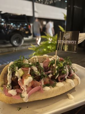Meatball sub  at Saccharomyces Beer Cafe in South Brisbane