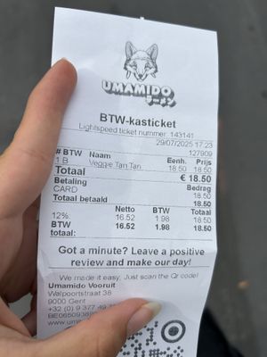 bill  at Umamido - Vooruit in Ghent