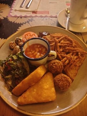 Vegan breakfast at Oppio Lounge in Altrincham