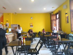 inside at Semente de Girassol in Curitiba