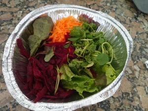 Salad at Semente de Girassol in Curitiba