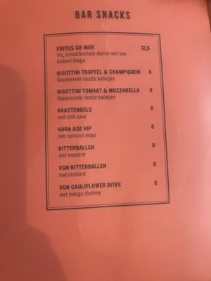 Vegan bitterballen and cauliflower bites  at Teds Eindhoven in Eindhoven