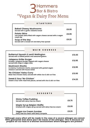 at 3 Hammers Bar & Bistro Ltd in Wolverhampton