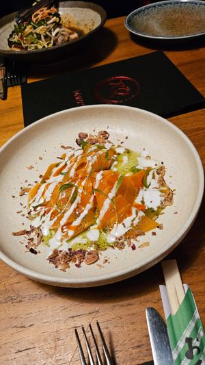 Vegan salmon at Rice Queen in Fitzroy