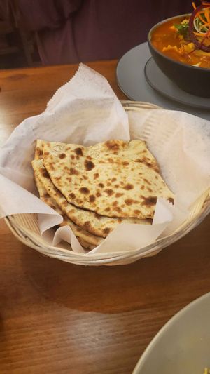 Aloo Paratha made vegan at Everest Sherpa Restaurant in Ann Arbor