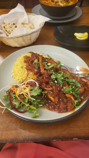 Pan Seared Tofu Dinner at Everest Sherpa Restaurant in Ann Arbor