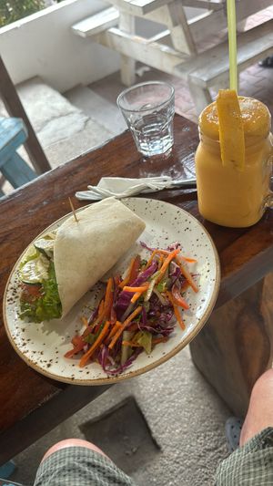 Kasbah Wrap. Falafel and Quinoa  Nice   at Hungry Veggies in Moalboal