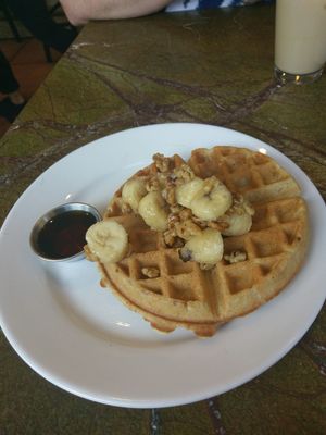 Vegan waffle with bananas and walnuts at Fresh First - Maybe closed in Fort Lauderdale