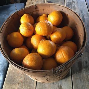 local organic fruit...sold in front, of cafe, farm not organic certified at Beach Muffin in Zushi