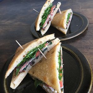 sample of Thursday lunch special without the soup at Beach Muffin in Zushi